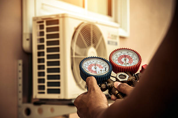 Professional Ductwork Repair technician working in Enon, OH